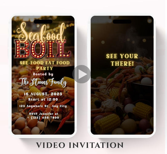 Seafood Boil Invitation. Digital Let The Good Times Boil Invite. Family, Birthday , Seafood boil party invitation, Crab legs party-1