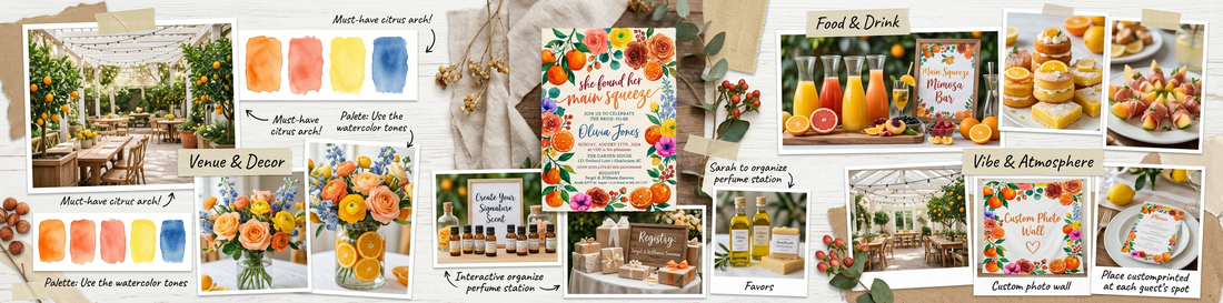 Citrus Bridal Shower Ideas