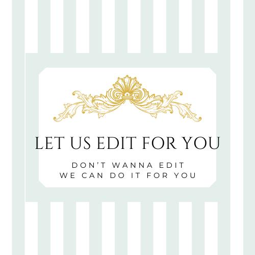 Let us edit your Video invitation, Today!