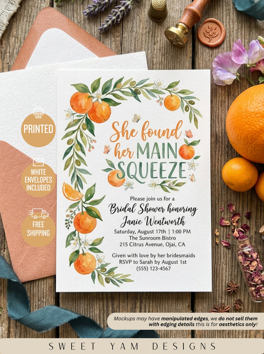 She Found her Main Squeeze Bridal shower Invitation-5