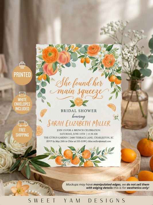 She Found her Main Squeeze Bridal shower Invitation-8