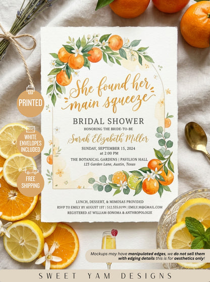 She Found her Main Squeeze Bridal shower Invitation-6