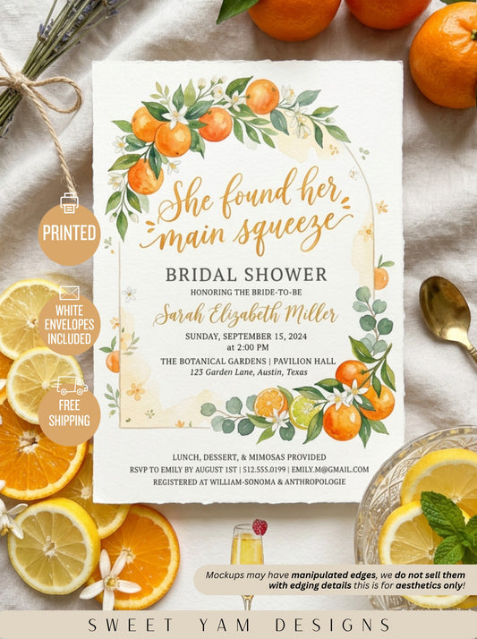 She Found her Main Squeeze Bridal shower Invitation-6