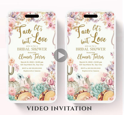 Fiesta Bridal Shower Invitation Boho Fiesta Bridal Shower Boots and Bridal Shower Fiesta Invitation- Animated Invitation-2