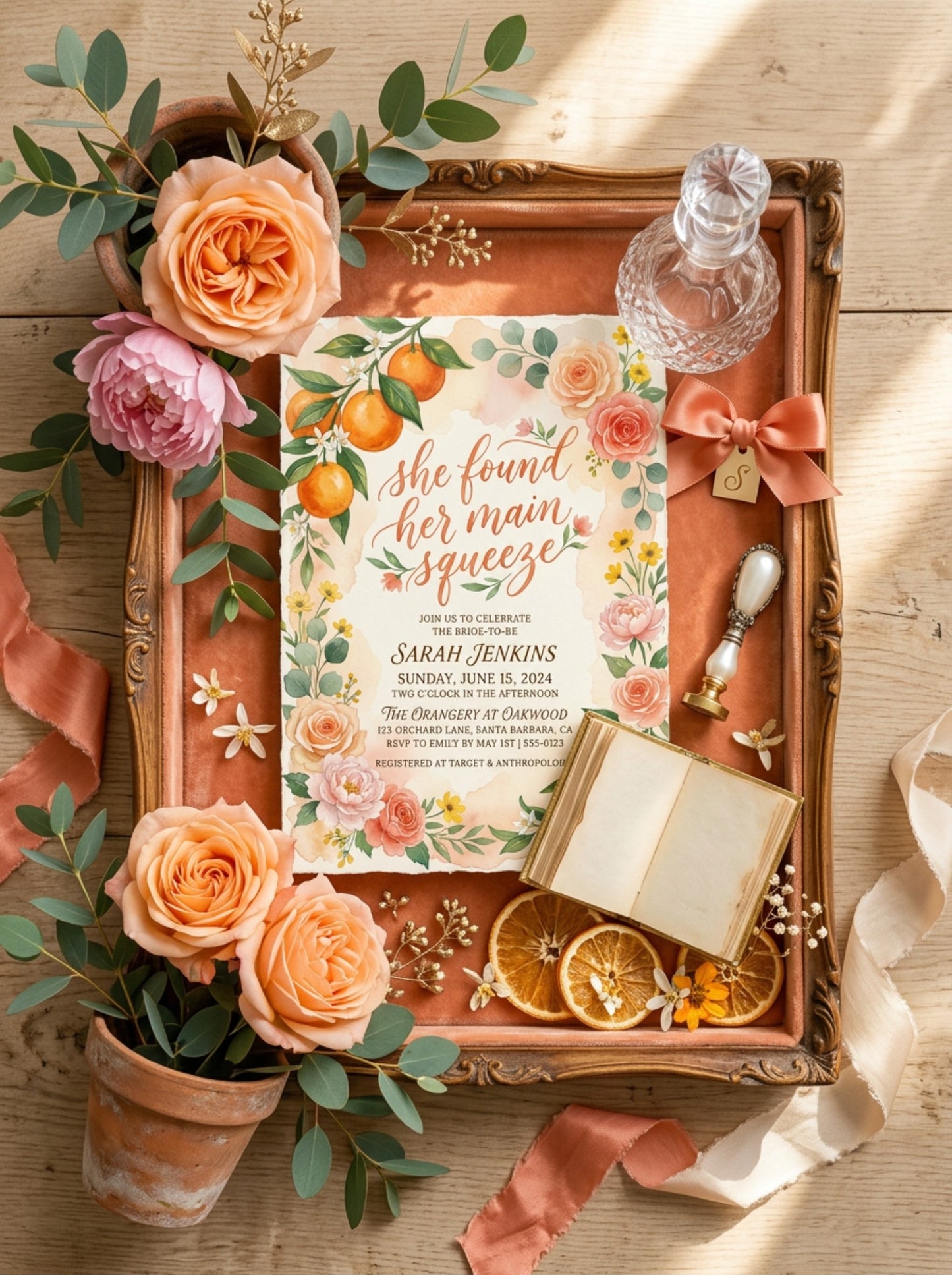She Found her Main Squeeze Bridal shower Invitation-7