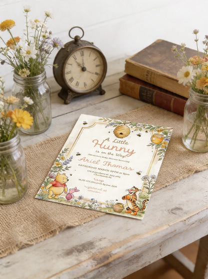 Winnie the pooh Baby shower invitation-2