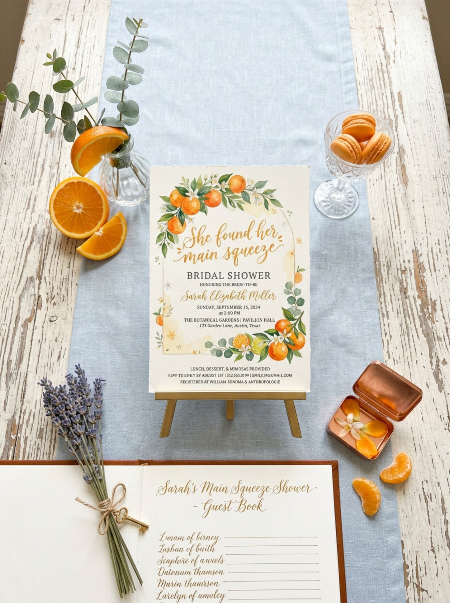 She Found her Main Squeeze Bridal shower Invitation-6