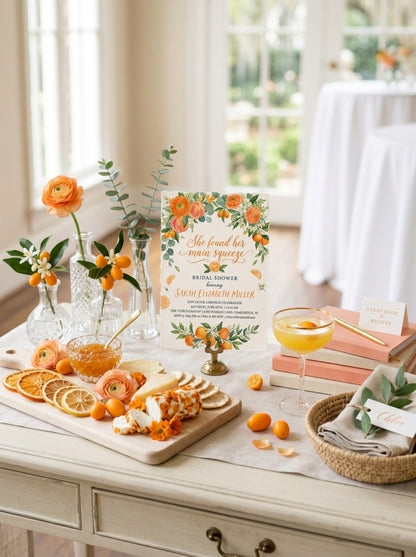 She Found her Main Squeeze Bridal shower Invitation-8