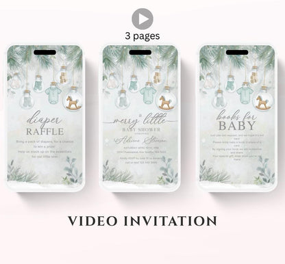 Video Green Tractor Electronic Invitation Template, Green Tractor Birthday Phone Invitation, Green Tractor Birthday Invitation-1