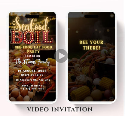 Seafood Boil Invitation. Digital Let The Good Times Boil Invite. Family, Birthday , Seafood boil party invitation, Crab legs party-1