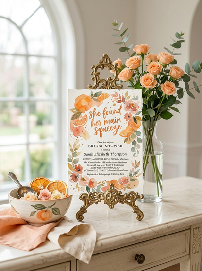 She Found her Main Squeeze Bridal shower Invitation-3