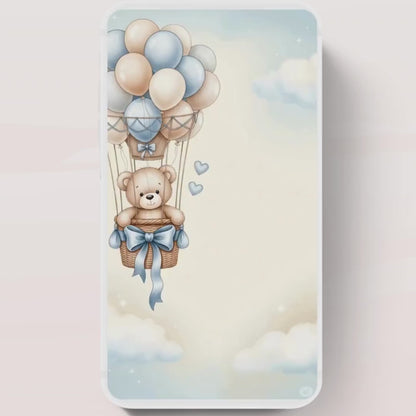 Video We Can Bearly Wait Baby Shower Invitation Teddy Bear Hot air Balloon Bear Theme Invites, Baby shower teddy bear invite animated-7