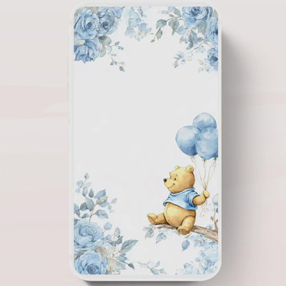 Blue Winnie shower Invitation, Winnie The Pooh Baby Shower Invitations, Winnie The Pooh Invitations Video invitation, Winnie baby shower-19