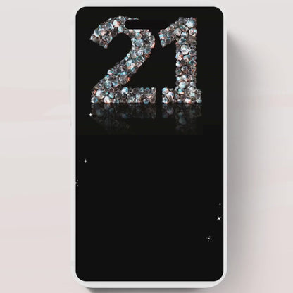 Animated 21st Evite Birthday for Adult Invite, Modern 21st Birthday Invite, Digital Animated Diamond Digital 21st Birthday-1