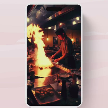 Hibachi Dinner Party Invite Template Invitation Birthday, Graduation, Retirement, Bachelor Celebration  Hibachi Animated Invitation-1