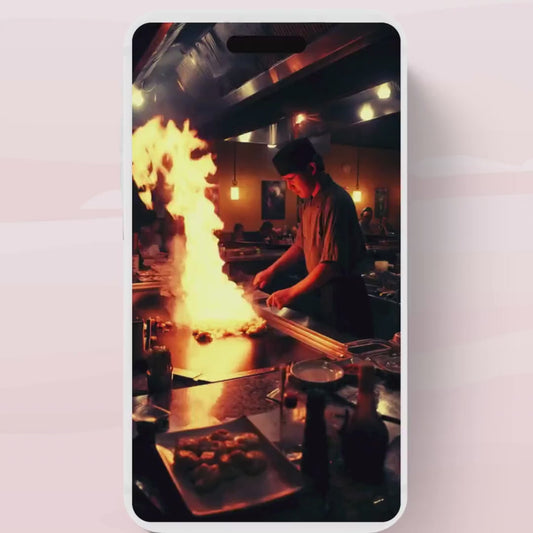 Hibachi Dinner Party Invite Template Invitation Birthday, Graduation, Retirement, Bachelor Celebration  Hibachi Animated Invitation-1