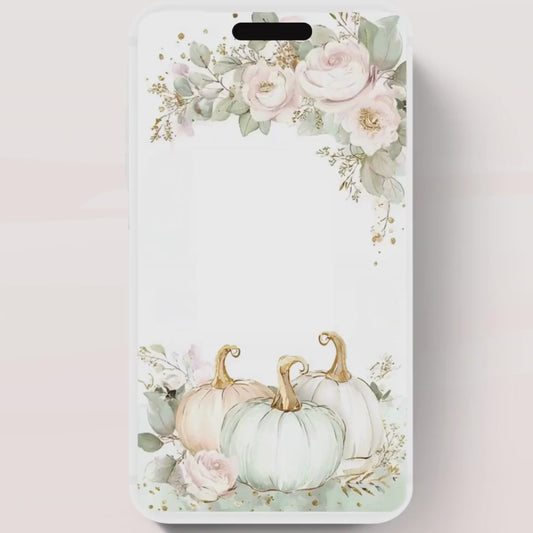 Animated Fall Baby Shower Invitation Little Pumpkin Baby Shower Invitation Autumn Baby Shower Fall Hello Baby Shower Gender Neutral Shower-3