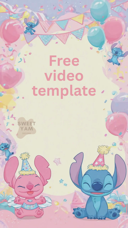 Free Lilo and Stitch Video Template