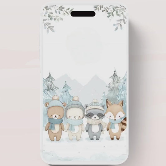 Winter woodland baby shower invitation, Winter baby invitation, Little snowflake, Baby its cold outside, baby shower invitation- Animated 2