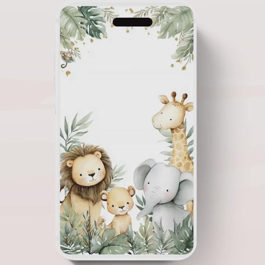 Safari Baby Shower Invitation, A little Wild One is on the Way Invite, Jungle Baby Shower Invitation, Zoo Animal Animated -1