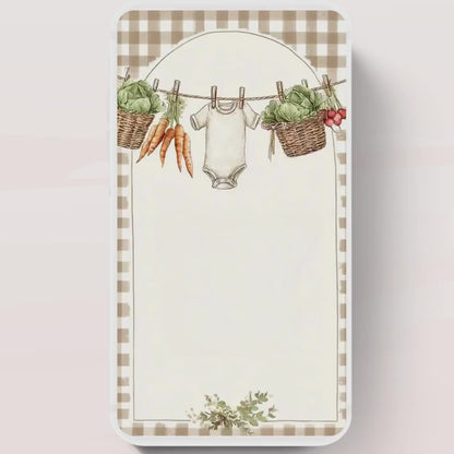 Locally Grown Baby Shower Invitation, Farmers Market Baby Shower Invite, Homegrown, Greenery baby shower video invitation-1