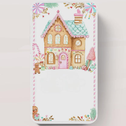 Animated Gingerbread House Birthday Party Invitation, Christmas Cookie Decorating Party Invite, Gingerbread House Contest Invitation-1