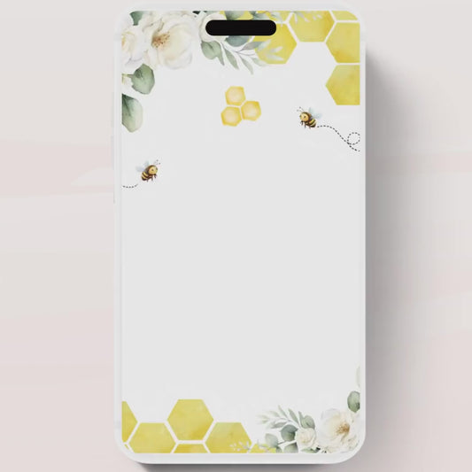 A Little Honey Is On The Way Invitation, Gender Neutral Baby Shower Invite, Bee Baby Shower Invitation, Editable Animated , 1